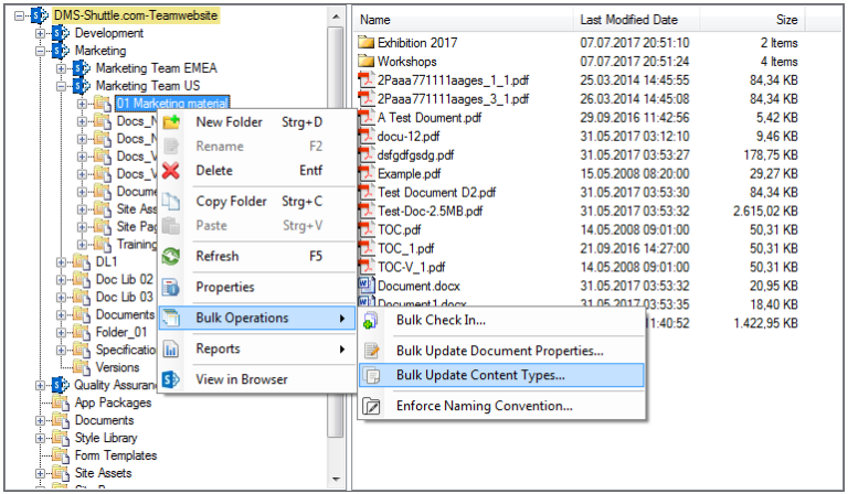 Bulk edit Content Type in SharePoint / Office 365