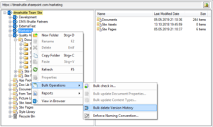 Delete Version History in Sharepoint