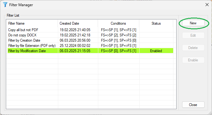 Filtering files during SharePoint Migration