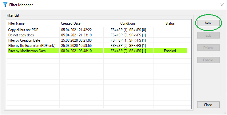 Filtering files during SharePoint Migration